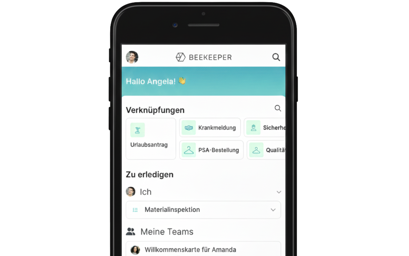 Beekeeper Mitarbeiter App für Schweizer Unternehmen