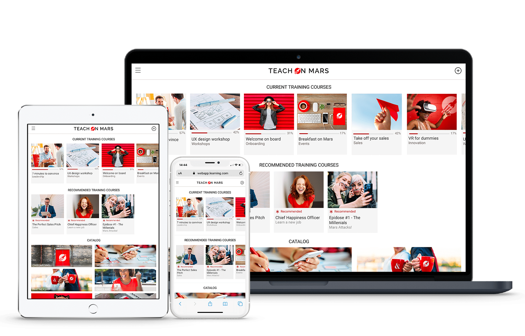 Teach on Mars Lernplattform für Schweizer Unternehmen